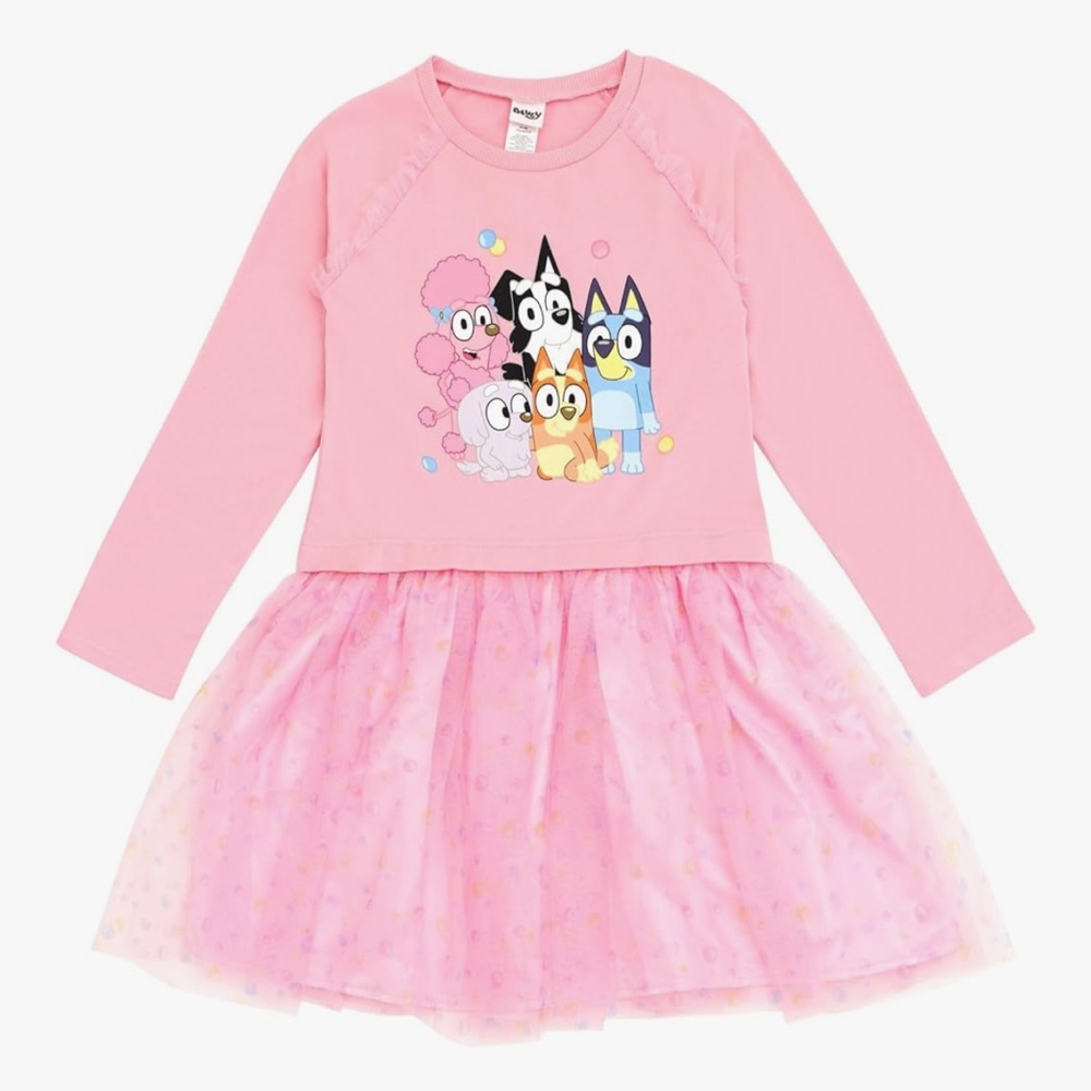 Pink Bluey Character Tutu Dress